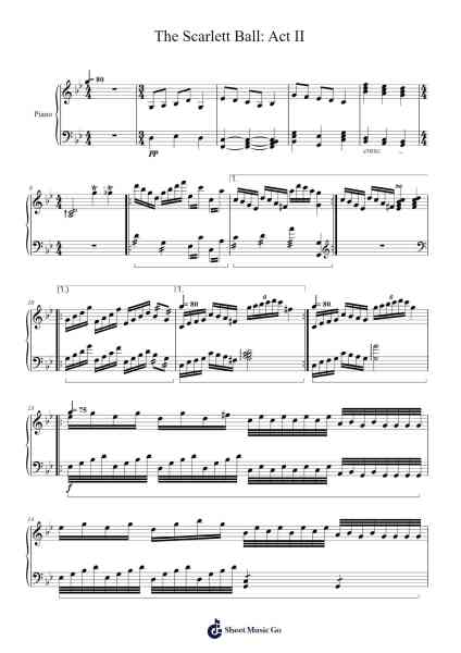 The Scarlett Ball: Act II Sheet Music by -Arr.Everkeith Abters
