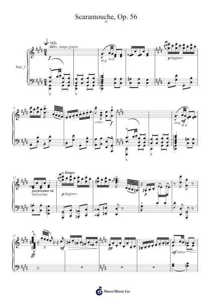 Scaramouche, Op. 56 Sheet Music by Cécile Chaminade-Arr.Joanbar Crichniel