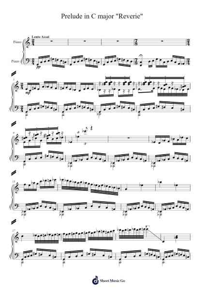 Prelude in C Major "Reverie" Sheet Music by Hentra Whitbart-Arr.Shelmore Yetgrant