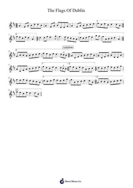 The Flags Of Dublin 樂譜由 Jamar Bentley - 編曲 Housebuck Boylejones