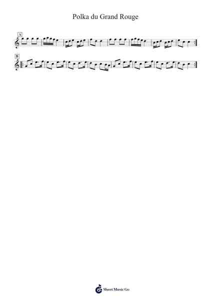 Polka du Grand Rouge Sheet Music by Unknown author-Arr.Wano'neil Orn
