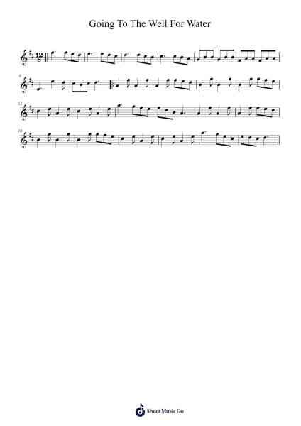Going To The Well For Water Sheet Music by Misc tunes-Arr.Lanhy