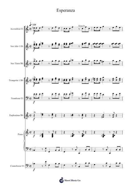 Esperanza Sheet Music by Ramón Cabrera-Arr.Wesbrooke Crombruce