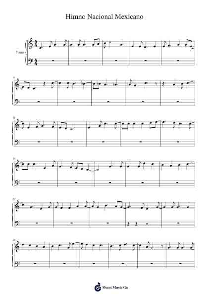 Himno Nacional Mexicano Sheet Music by Himnos Nacionales-Arr.Blouis