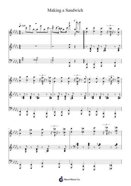 Making a Sandwich Sheet Music by Go Ichinose-Arr.Gedodd