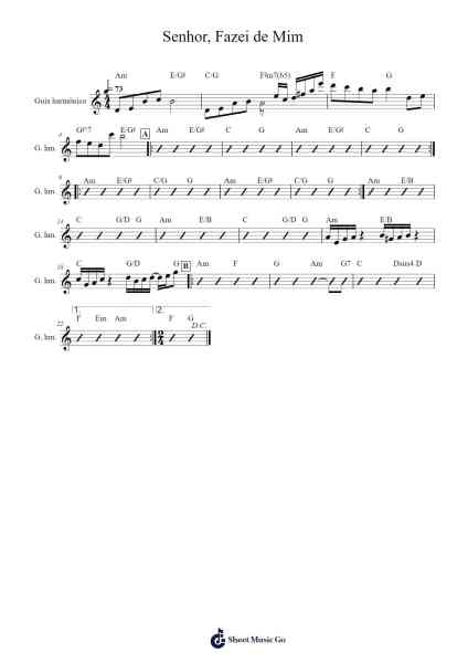 Senhor, Fazei de Mim Sheet Music by Padre Marcelo Rossi-Arr.Evertrine Curcent