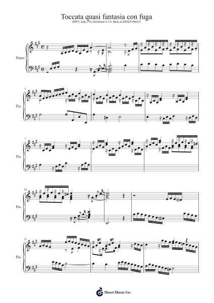 Toccata quasi fantasia con fuga Sheet Music by Henry Purcell-Arr.Norgiles