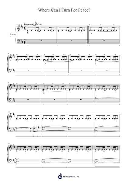 Where Can I Turn For Peace? Sheet Music by LDS Hymns-Arr.Joneshouse
