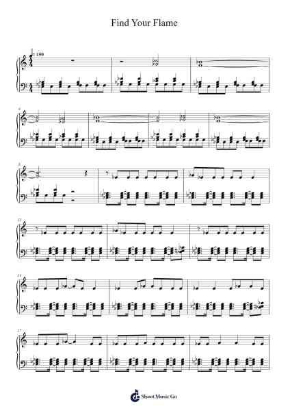 Find Your Flame Sheet Music by Tomoya Ohtani-Arr.Millsharp Waygrace