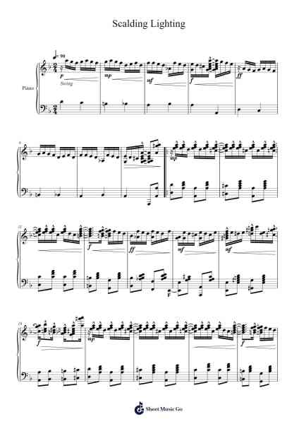 Scalding Lighting Sheet Music by Clytate-Arr.Tesssaul