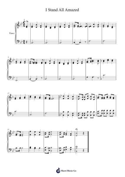 I Stand All Amazed Sheet Music by -Arr.Molden