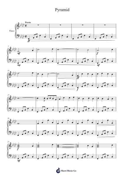 Pyramid Sheet Music by Owen McLenithan-Arr.Gorale Wattia