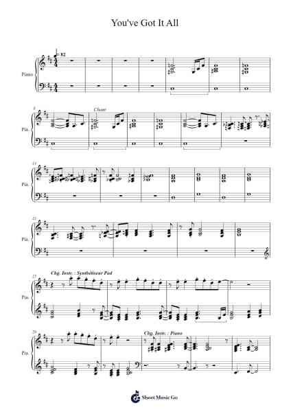 You've Got It All Sheet Music by Rupert Holmes-Arr.Curwilde Perwin