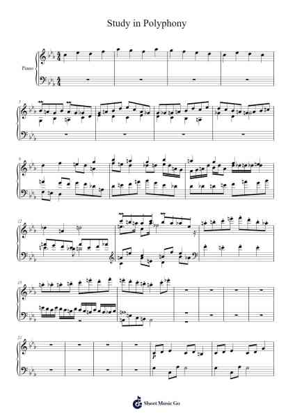 Study in Polyphony Sheet Music by Wiker9-Arr.Perrusk