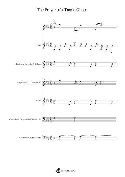 The Prayer of a Tragic Queen Sheet Music by Michiru Yamane-Arr.Loborn Chadrie