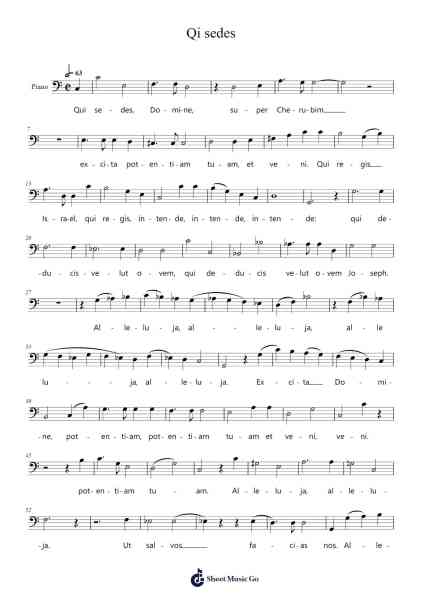 Qi sedes Sheet Music by -Arr.Ogrite Samptian