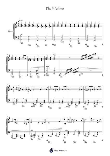 The lifetime Sheet Music by Ion Donciu-Arr.Jeno Willlotte