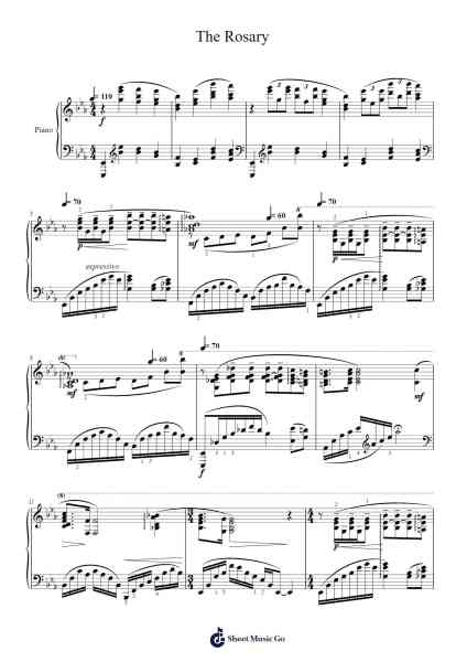 The Rosary Sheet Music by Ethelbert Nevin-Arr.Arkirk Janeien