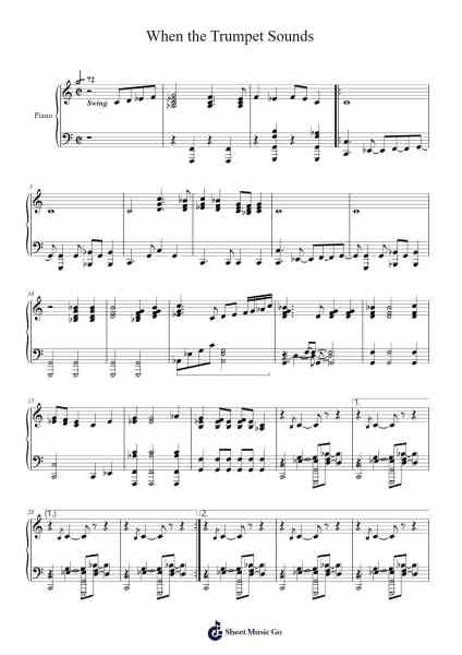 When the Trumpet Sounds Sheet Music by -Arr.Hootus