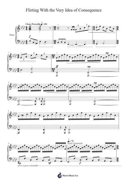 Flirting With the Very Idea of Consequence Sheet Music by Hadley Parum-Arr.Manlynch