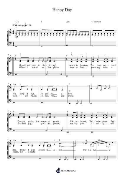 Happy Day Sheet Music by Tim Hughes-Arr.Irbald Jouvier