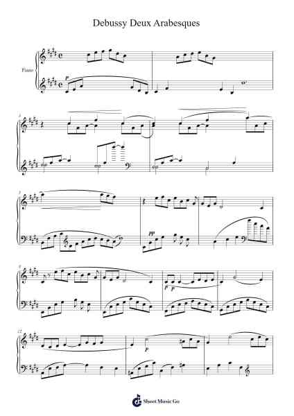 Deux Arabesques Sheet Music by JJ Heller-Arr.Iwilde