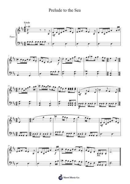 Prelude to the Sea Sheet Music by Mark Mancina-Arr.Subill