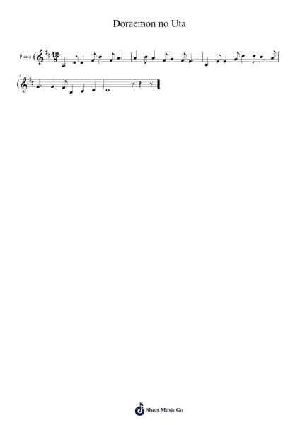 Doraemon no Uta Sheet Music by Musica y Artes Ravel-Arr.Genus