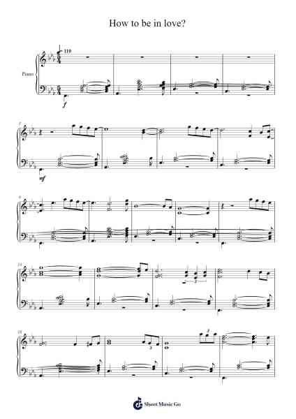 How to be in love? Sheet Music by Bloorsy Benyet-Arr.Herloyd