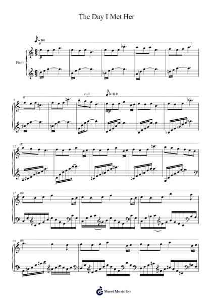 No. 5 "The Day I Met Her" Sheet Music by Esther Abrami-Arr.Jofield