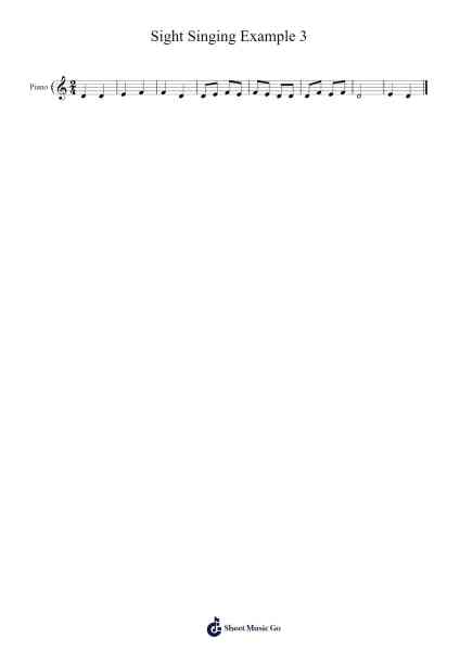 Sight Singing Example 3 Sheet Music by Michael Aman-Arr.Jersharp