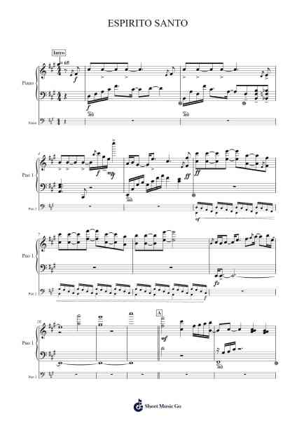 ESPIRITO SANTO Sheet Music by Jeferson Oliveira-Arr.Yedle Adelo
