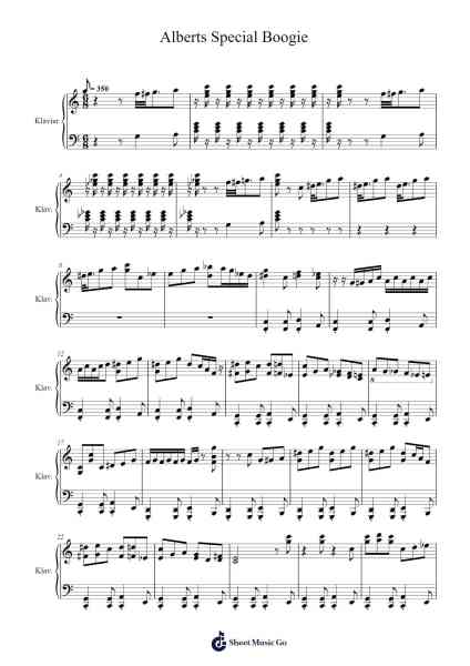 Alberts Special Boogie Sheet Music oleh Albert Ammons-Arr.Houscar Moulwat