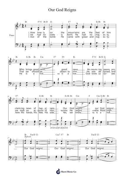 Our God Reigns Sheet Music by Leonard E. Smith Jr.-Arr.Montbrook