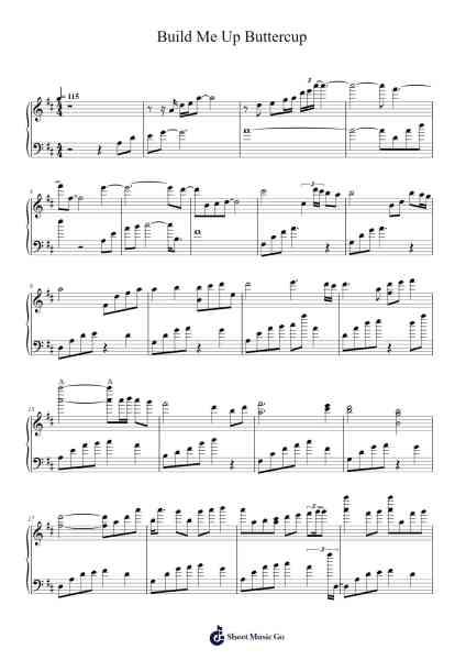 Build Me Up Buttercup Sheet Music by The Foundations-Arr.Mollnie Sampham