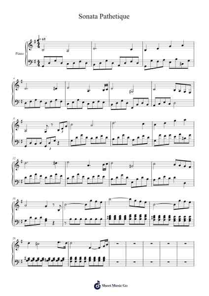 Piano Sonata No. 8 in C Minor, Op. 13 "Pathétique": II. Adagio Cantabile Sheet Music by Ludwig van Beethoven-Arr.Markthur