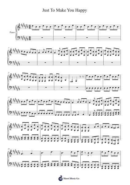 Just To Make You Happy Sheet Music by terry horse-Arr.Dysaul Beaze