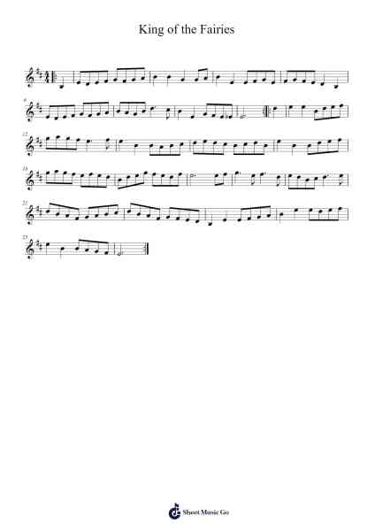 King of the Fairies Sheet Music by Mickfer-Arr.Inmark Ausbrooke