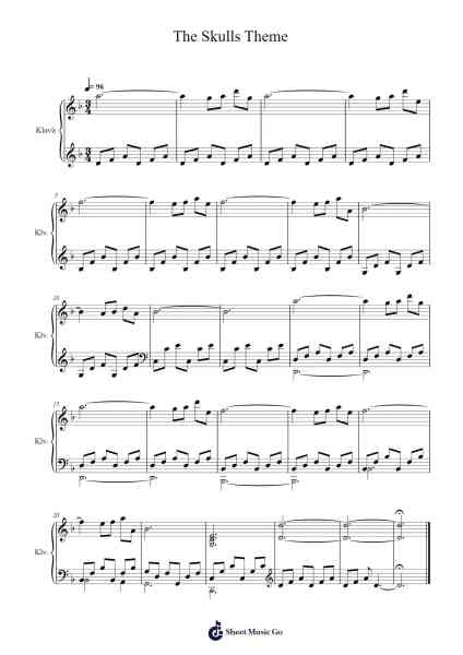 The Skulls Theme Sheet Music by Randy Edelman-Arr.Billel Samry
