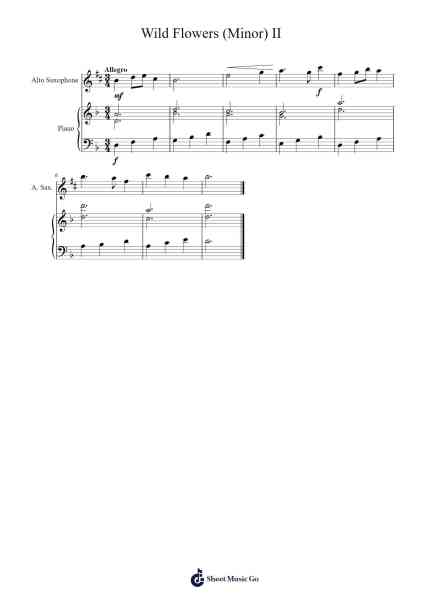Wild Flowers (Minor) II Sheet Music by Bellline Mindrich-Arr.Wavieve Katdy
