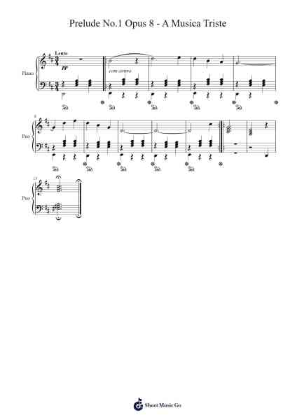 Prelude No. 1 in E Minor, Op. 28 Sheet Music by Davi Gabriel-Arr.Gillling