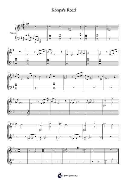 Koopa's Road Sheet Music by Koji Kondo-Arr.Thomgreg Woolfgou