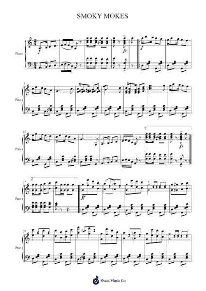 Smoky Mokes Sheet Music by Abe Holzmann-Arr.Beerberg
