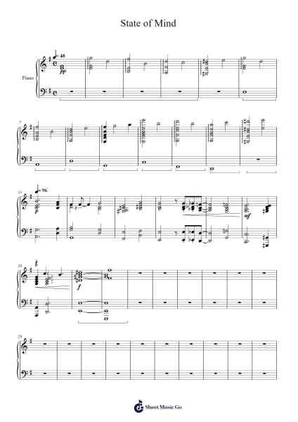 State of Mind Sheet Music by Kyle Soliz-Arr.Earlfay Joyceraine