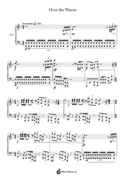 Over the Waves Sheet Music by Bloomgale-Arr.Lengiles Kathgen