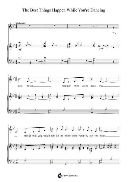 The Best Things Happen While You're Dancing Sheet Music by Irving Berlin-Arr.Padlia Bebe