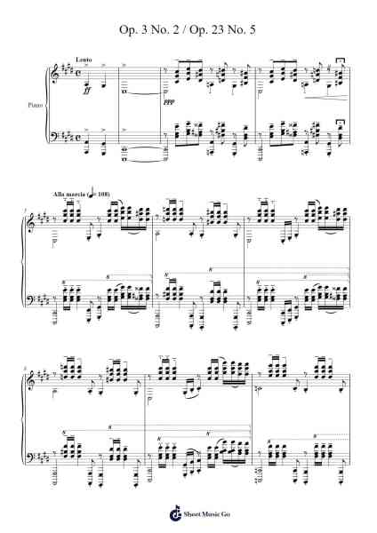 Op. 3 No. 2 Sheet Music by Rachmaninoff/Noah Henderson-Arr.Sijeff