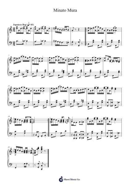 Minato Mura Sheet Music by Kohei Tanaka/Hamaguchi Shiroh-Arr.Toddjoy