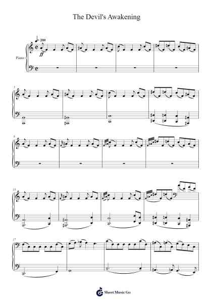 The Devil's Awakening Sheet Music by Iyassu Taye-Arr.Quenram