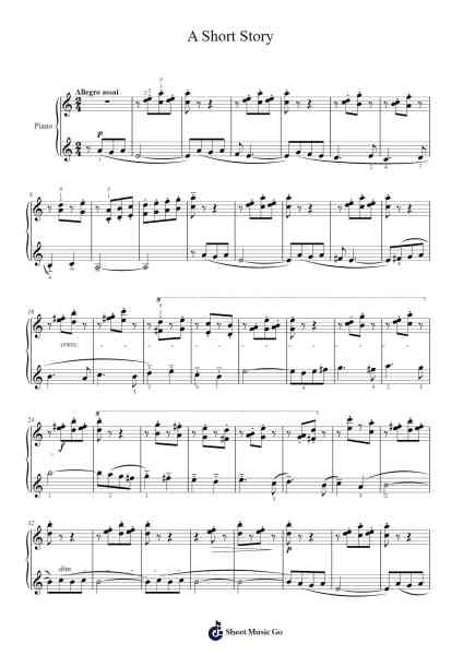 24 Pieces for Children, Op. 39: No. 22, A Short Story Sheet Music by Dmitry Kabalevsky-Arr.Bysey Truwood
